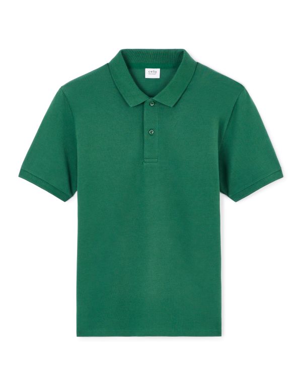 Polo straight 100% coton - vert