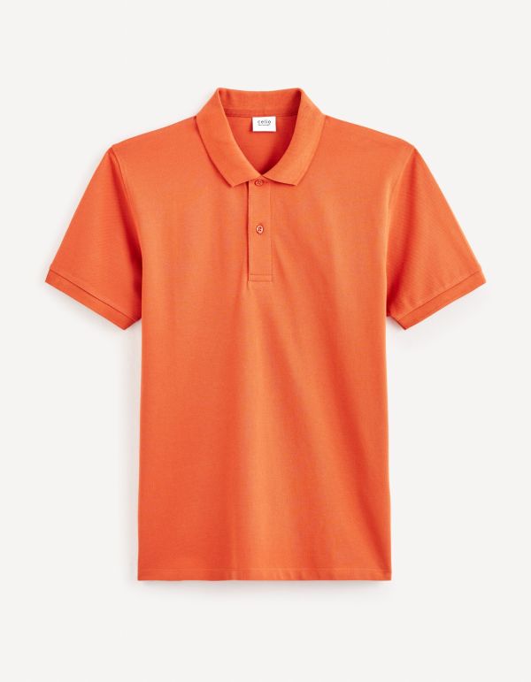 Polo piqué 100% coton - orange