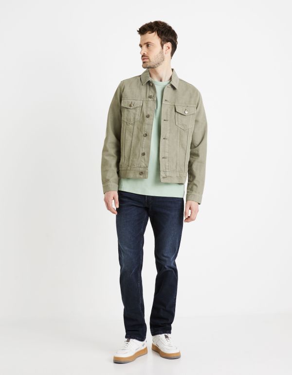 Essentiel - Le T-shirt boxy 100% coton - kaki