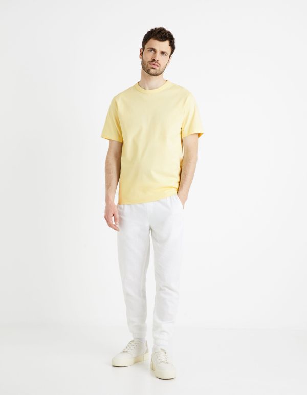 Essentiel - Le T-shirt boxy 100% coton - jaune
