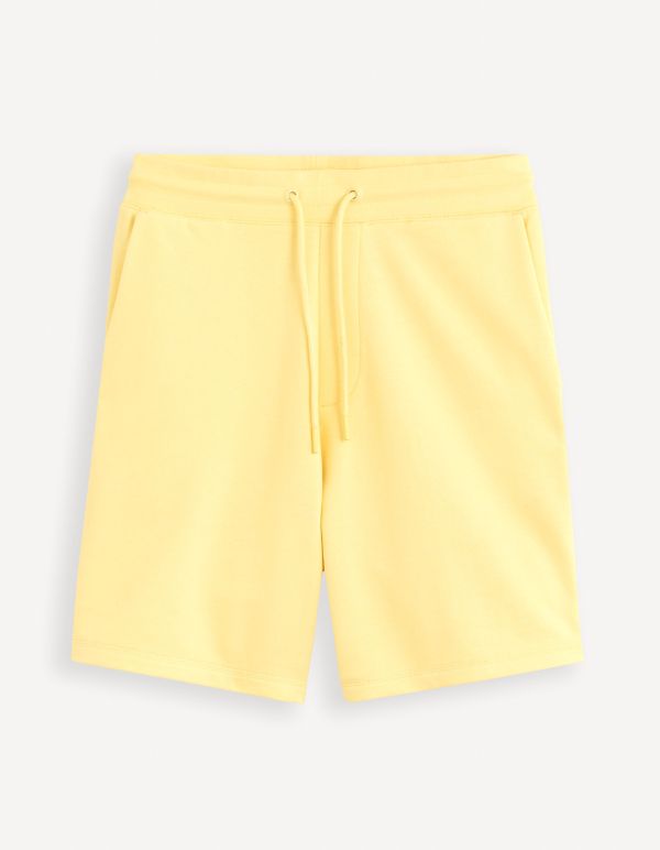 Bermuda 100% coton - jaune