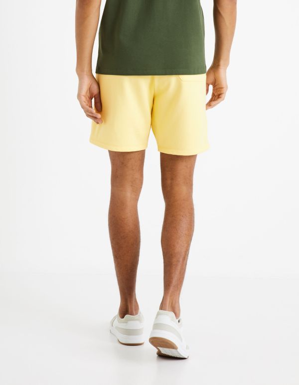 Bermuda 100% coton - jaune