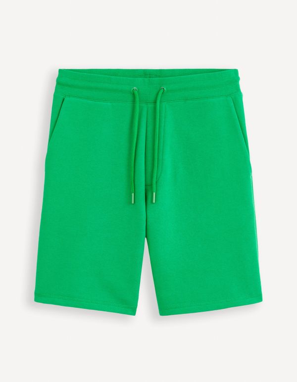 Bermuda 100% coton - vert