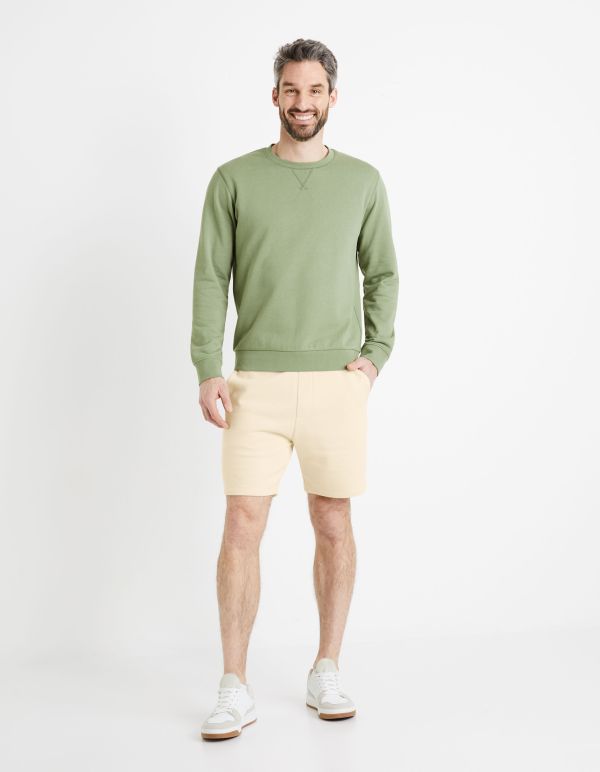 Bermuda 100% coton - beige