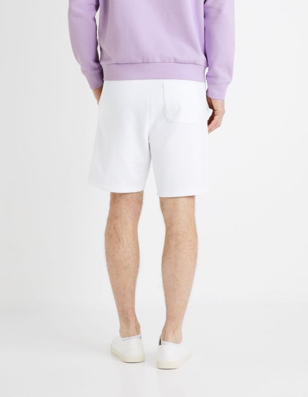 Bermuda 100% coton - blanc