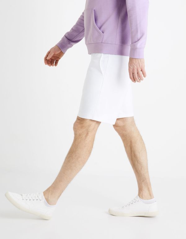 Bermuda 100% coton - blanc