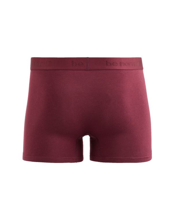 Boxer en coton stretch uni - violet