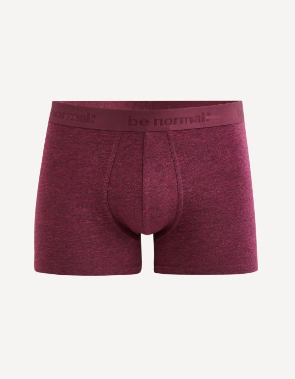 Boxer en coton stretch - bordeaux