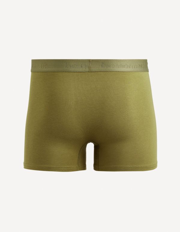 Boxer en coton stretch - marron