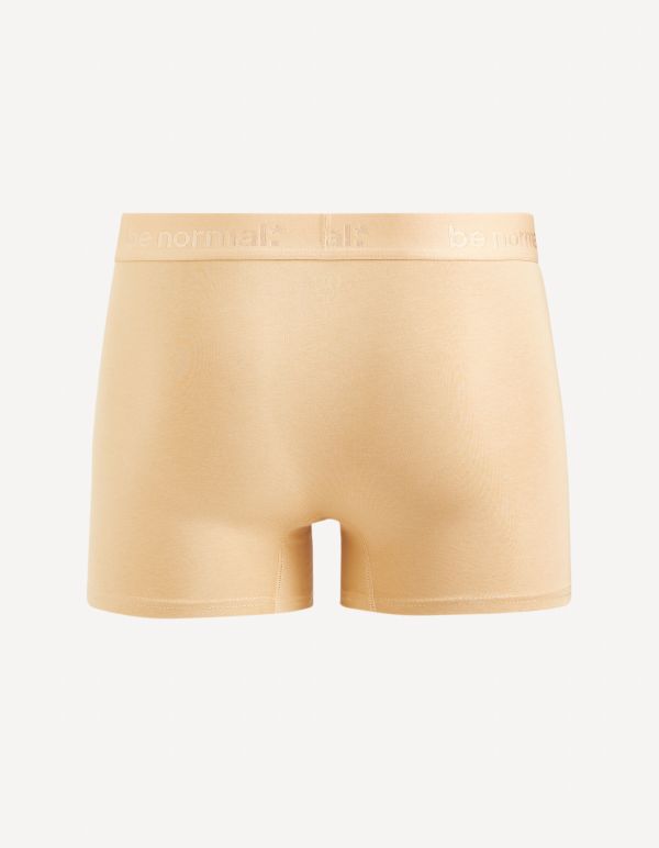 Boxer en coton stretch - beige