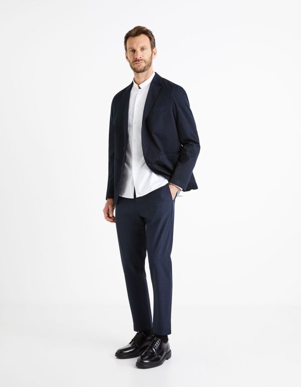 Blazer 3 boutons lavable - marine