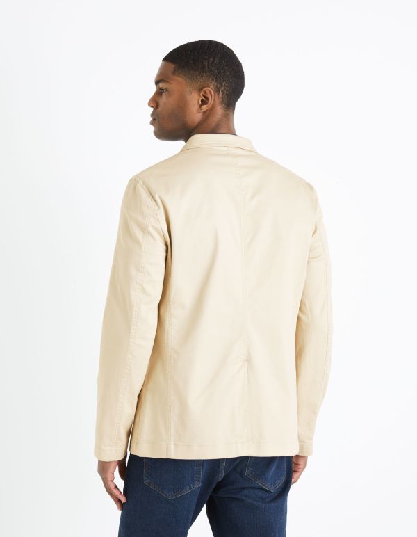 Blazer 3 boutons lavable - écru