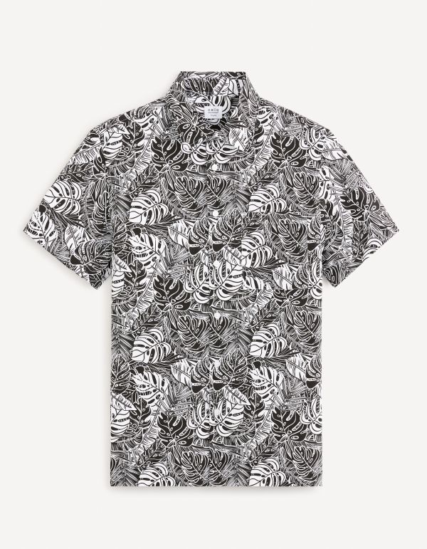 Chemise regular 100% coton - blanc