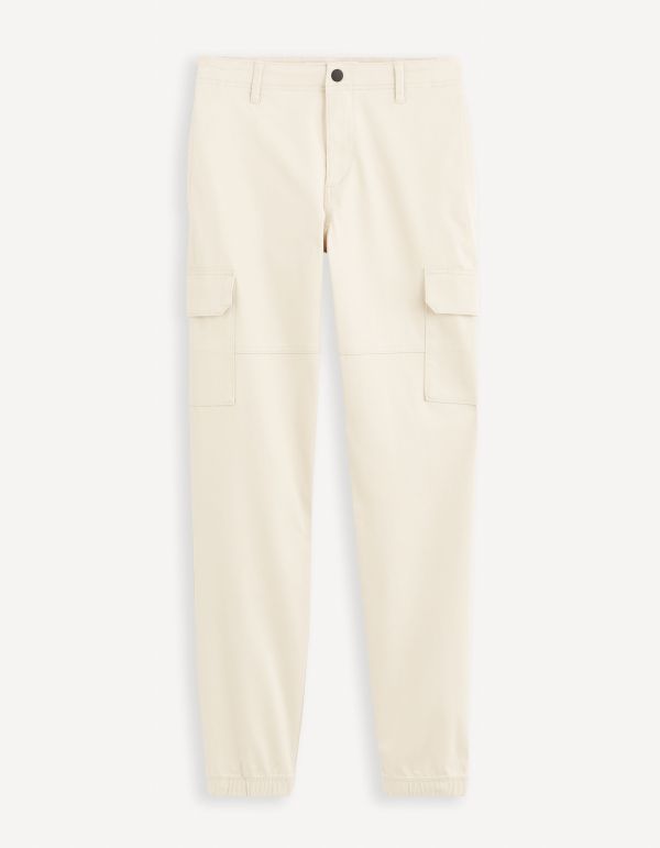 Pantalon slim cargo - sand