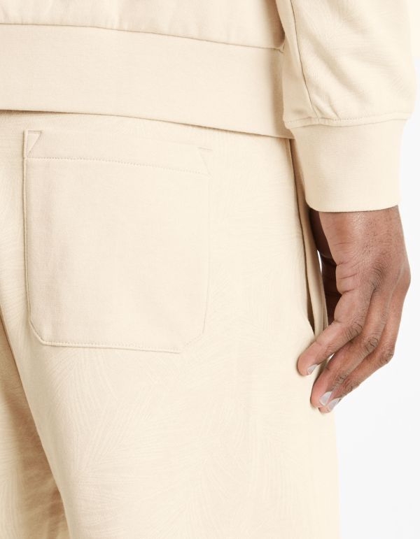 Bermuda ceinture à cordon - beige