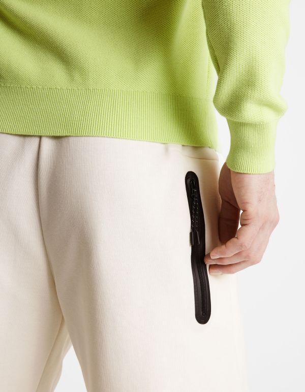 Bermuda avec ceinture à cordon - beige