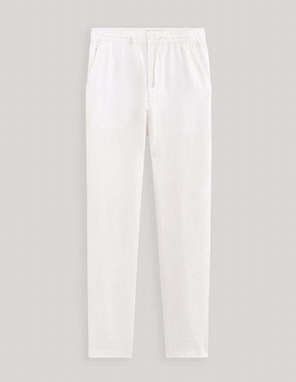 Pantalon 24h 100% lin - blanc