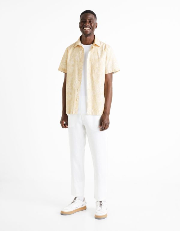 Pantalon 24h 100% lin - blanc