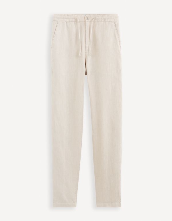 Pantalon 24h 100% lin - beige