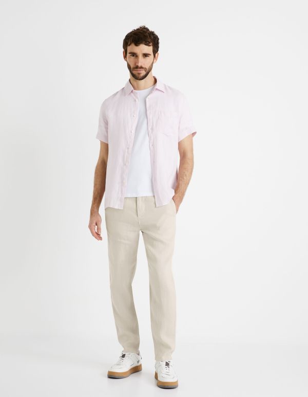 Pantalon 24h 100% lin - beige