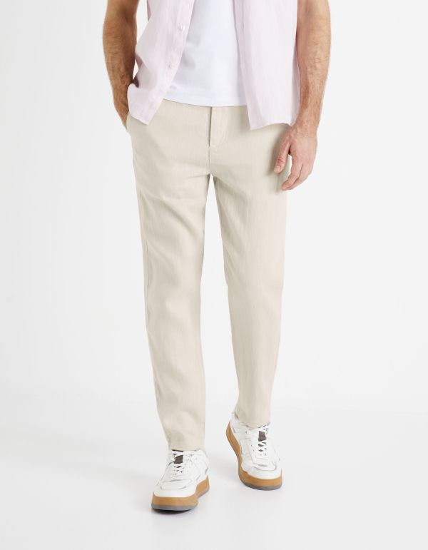 Pantalon 24h 100% lin - beige