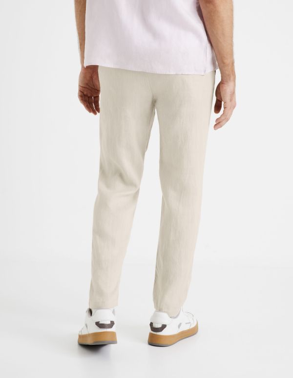 Pantalon 24h 100% lin - beige