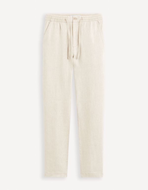 Pantalon 24h 100% lin - naturel