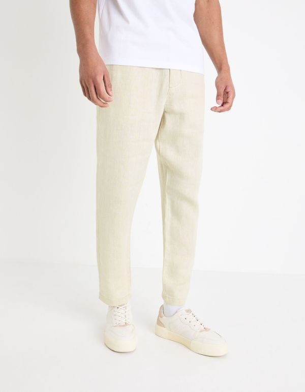 Pantalon 24h 100% lin - naturel