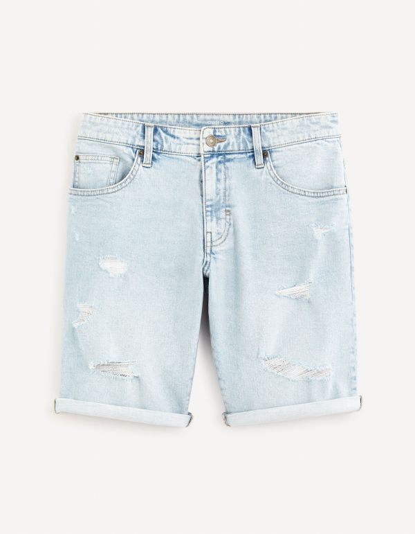 Bermuda en jean - bleu clair