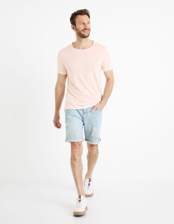 Bermuda en jean - bleu clair