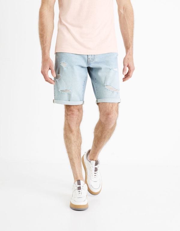 Bermuda en jean - bleu clair