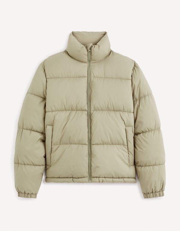 Doudoune chaude col montant - vert