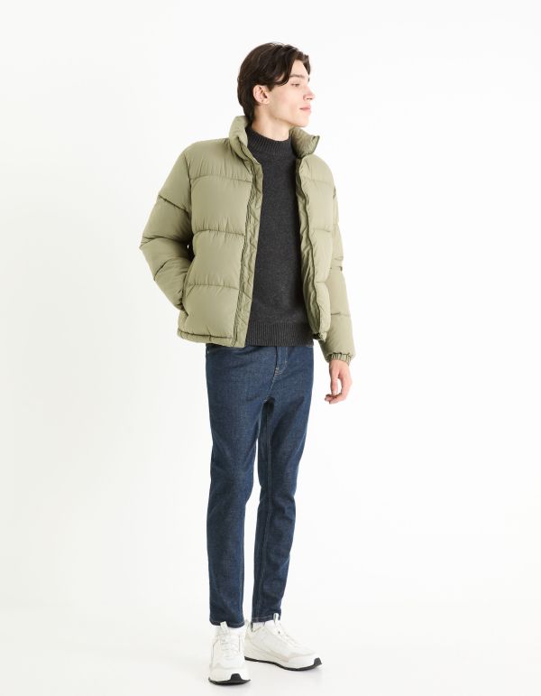 Doudoune chaude col montant - vert