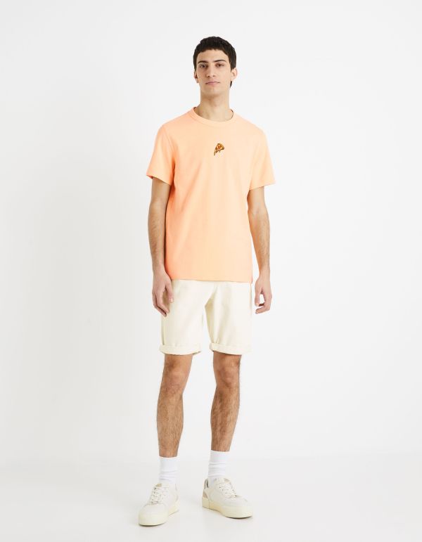 Bermuda en jean - écru