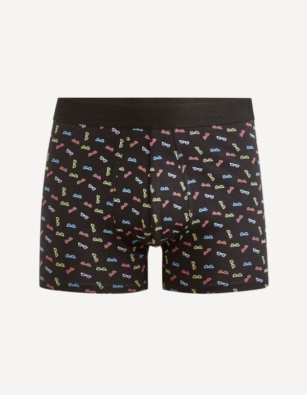 Boxer en coton stretch - noir