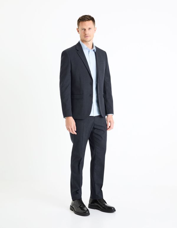 Chemise regular coton stretch - bleu clair