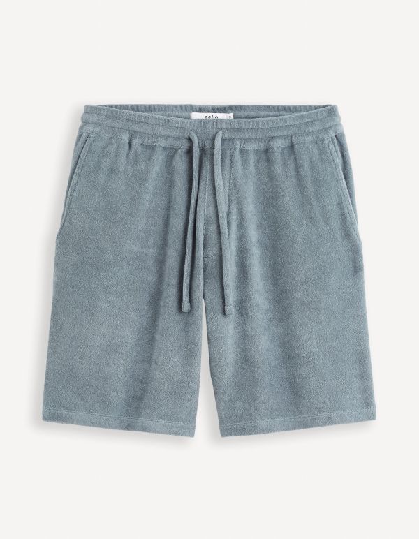 Bermuda en éponge - bleu