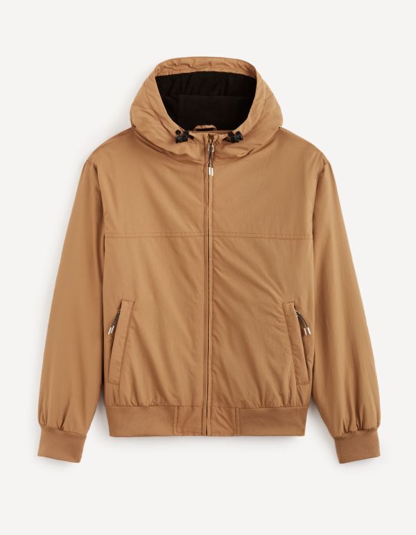 Blouson à capuche - camel