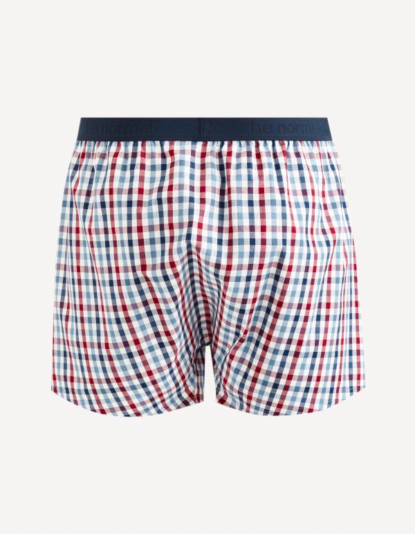 Caleçon 100% coton - bordeaux