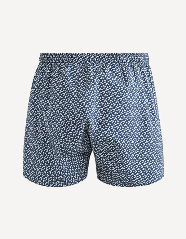 Caleçon 100% coton - marine