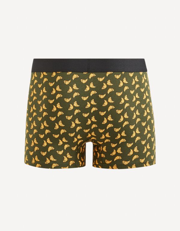Boxer en coton stretch - vert