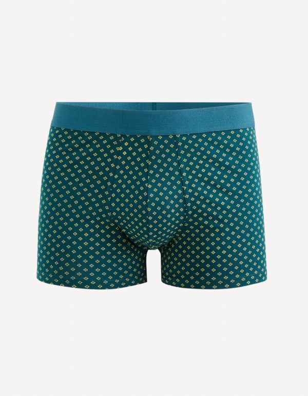 Boxer en coton stretch - bleu