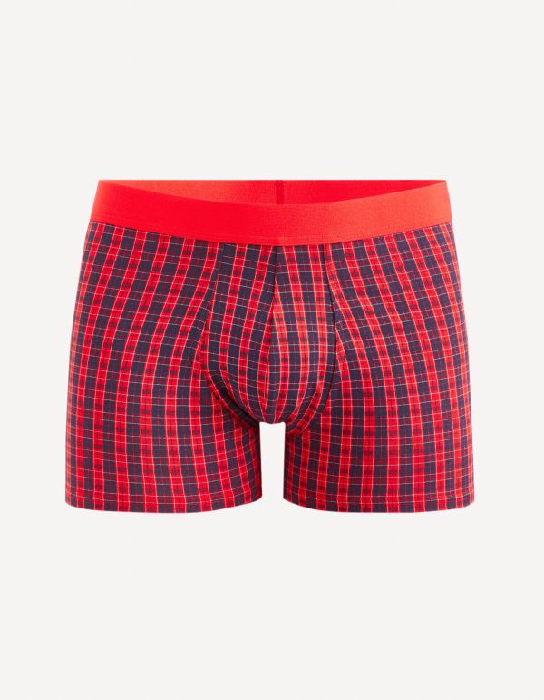 Boxer en coton stretch - rouge