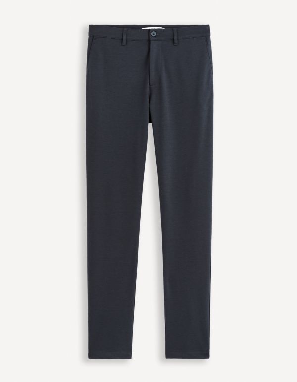 Pantalon chino en maille - marine