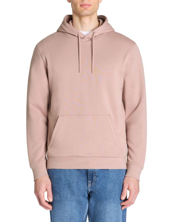 Sweat regular capuche 100% coton - violet