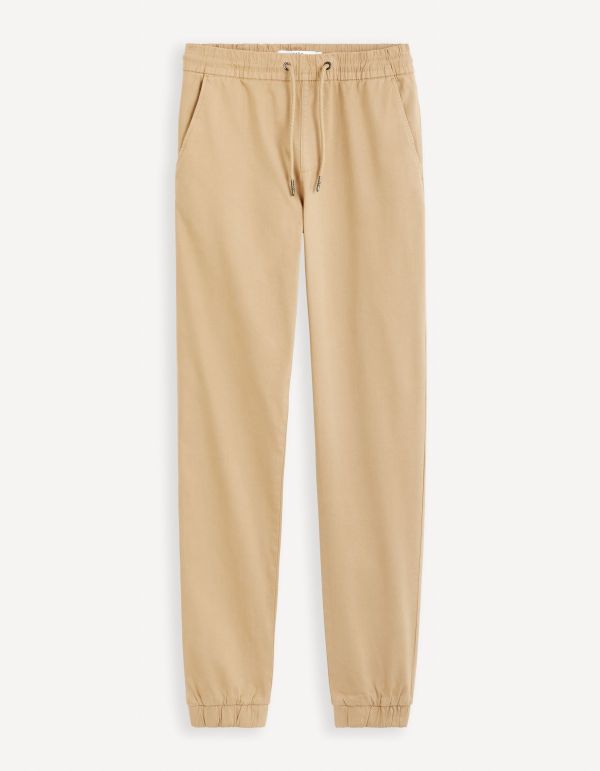 Pantalon forme jogging - beige