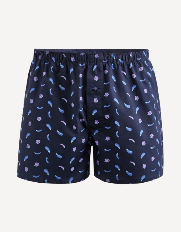 Caleçon 100% coton - marine