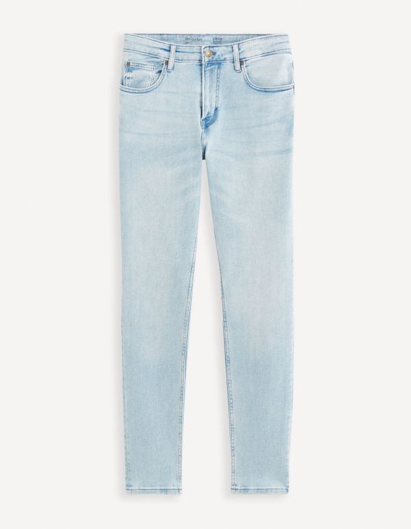 Jean slim C25 3 longueurs stretch - bleached