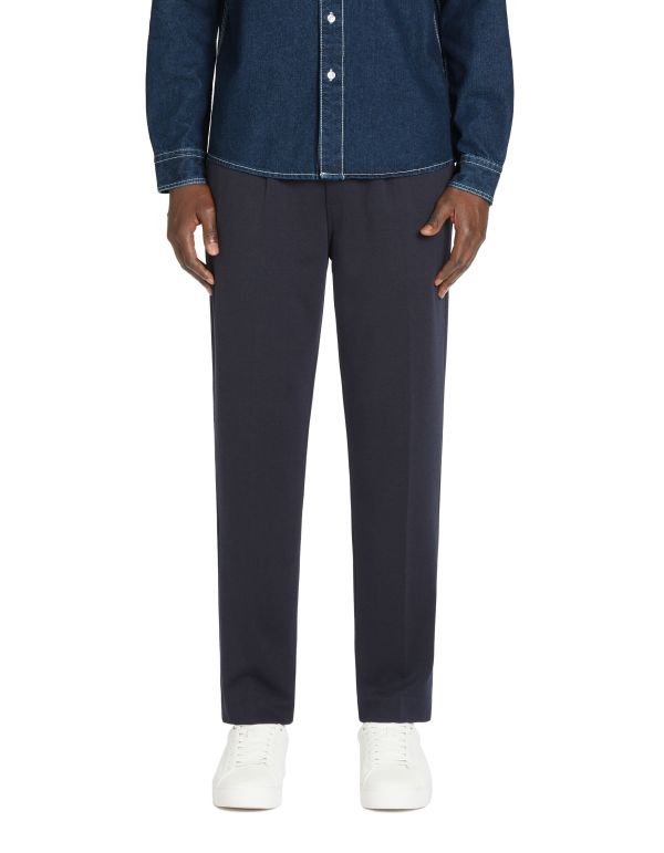 Pantalon straight - marine