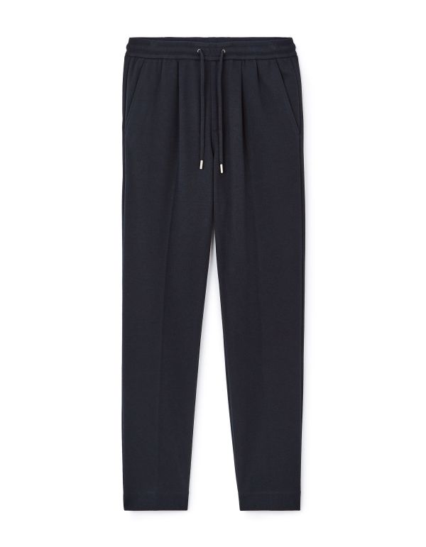 Pantalon straight - marine